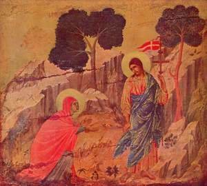 Duccio Di Buoninsegna - Christ appears Magdalena