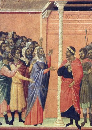 Duccio Di Buoninsegna - The high priests before Pilate