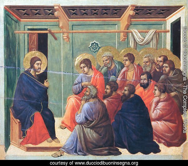 Christ preaches the Apostles
