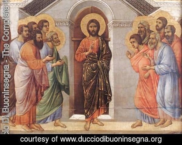 Duccio Di Buoninsegna - Appearence Behind Locked Doors 1308-11