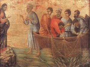 Duccio Di Buoninsegna - Appearence on Lake Tiberias 1308-11