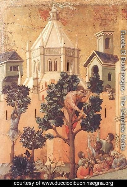 Duccio Di Buoninsegna - Entry into Jerusalem (detail) 1308-11