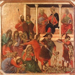 Duccio Di Buoninsegna - Slaughter of the Innocents 1308-11