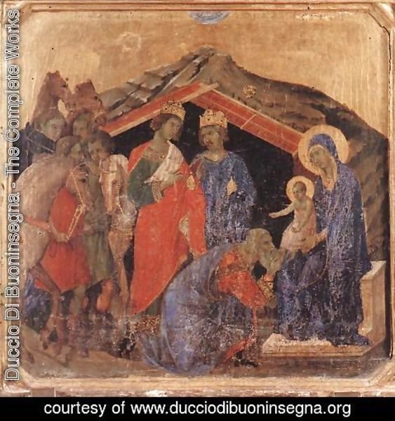 Duccio Di Buoninsegna - Adoration of the Magi 1308-11