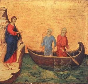 Duccio Di Buoninsegna - Calling of Peter and Andrew 1308-11