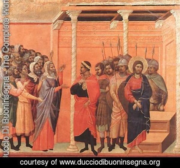 Duccio Di Buoninsegna - Christ Accused by the Pharisees 1308-11