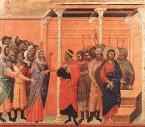 Duccio Di Buoninsegna - Christ Accused by the Pharisees 1308-11