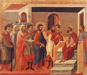 Duccio Di Buoninsegna - Christ Before Herod 1308-11