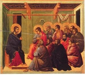 Duccio Di Buoninsegna - Christ Taking Leave of the Apostles 1308-11