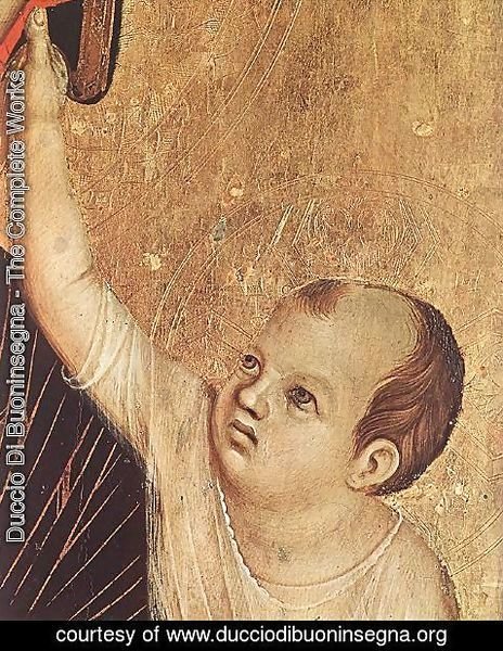 Duccio Di Buoninsegna - Crevole Madonna (detail) 1283-84
