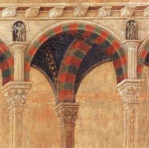 Duccio Di Buoninsegna - Disputation with the Doctors (detail) 1308-11