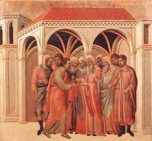 Duccio Di Buoninsegna - Pact of Judas 1308-11