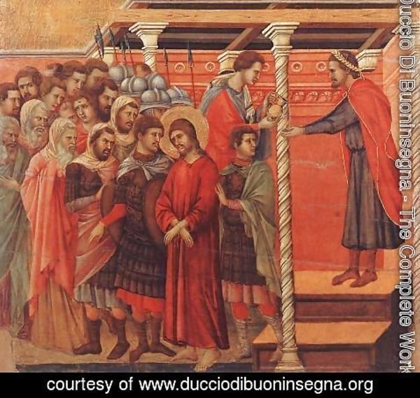 Duccio Di Buoninsegna - Pilate Washing his Hands 1308-11