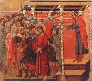 Duccio Di Buoninsegna - Pilate Washing his Hands 1308-11