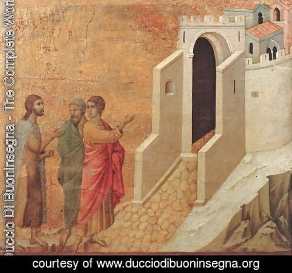 Duccio Di Buoninsegna - Road to Emmaus 1308-11