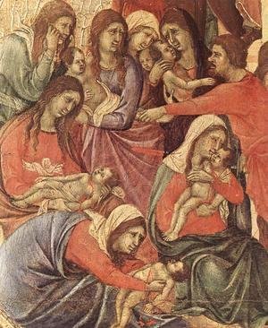 Duccio Di Buoninsegna - Slaughter of the Innocents (detail) 1308-11
