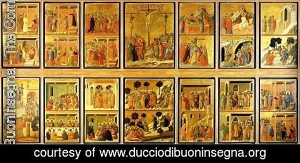 Duccio Di Buoninsegna - Stories of the Passion (Maesta, verso) 1308-11