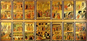 Duccio Di Buoninsegna - Stories of the Passion (Maesta, verso) 1308-11