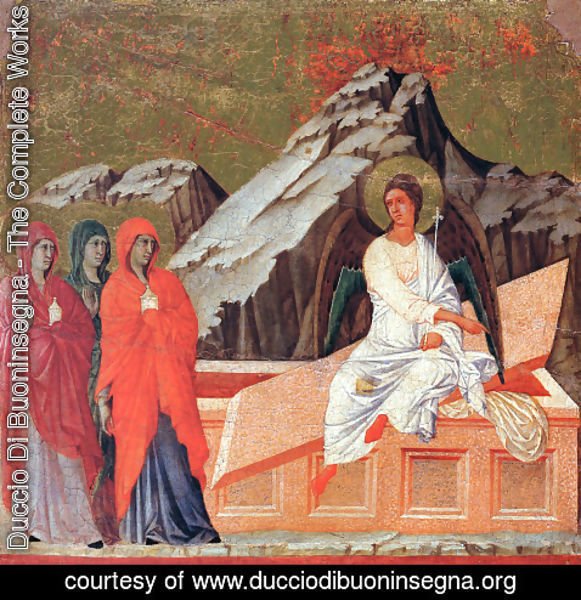 Duccio Di Buoninsegna - The Three Marys at the Tomb 1308-11