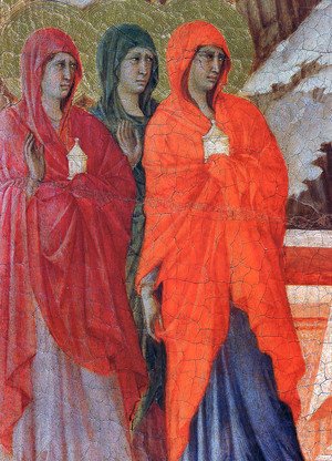 The Three Marys at the Tomb (detail) 1308-11