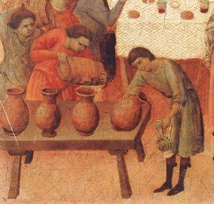 Duccio Di Buoninsegna - Wedding at Cana (detail) 1308-11