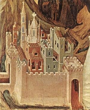 Duccio Di Buoninsegna - Temptation on the Mount (detail)
