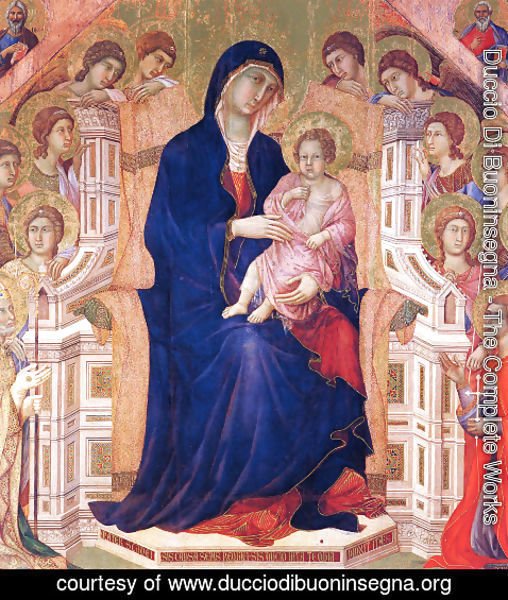 Duccio Di Buoninsegna - Madonna and Child on a throne