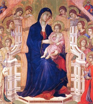 Duccio Di Buoninsegna - Madonna and Child on a throne