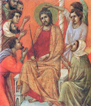 Duccio Di Buoninsegna - Mockery of Christ (Fragment)