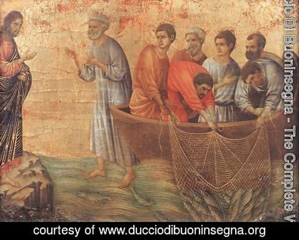Duccio Di Buoninsegna - Appearence on Lake Tiberias 1308-11