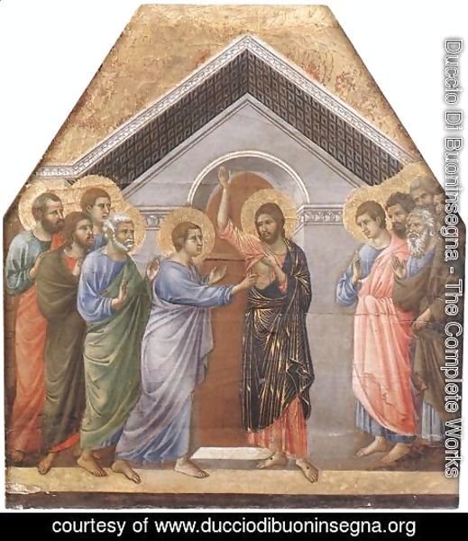 Duccio Di Buoninsegna - Doubting Thomas 1308-11