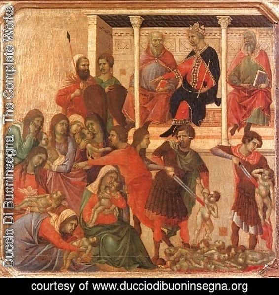 Duccio Di Buoninsegna - Slaughter of the Innocents 1308-11