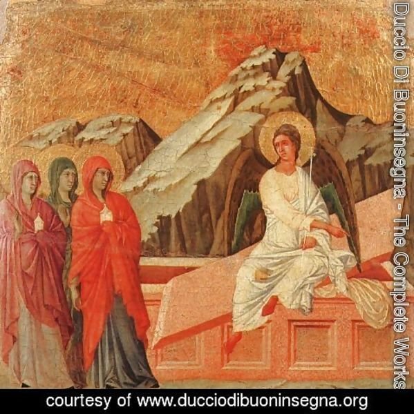 Duccio Di Buoninsegna - The Holy Women at the Sepulchre 1308-11