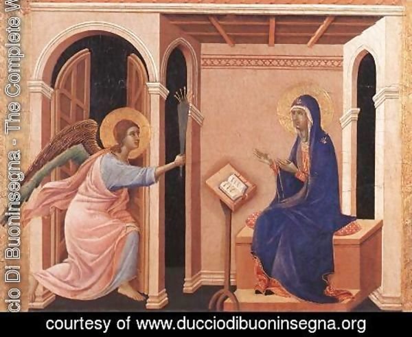 Duccio Di Buoninsegna - Announcement of Death to the Virgin 1308-11