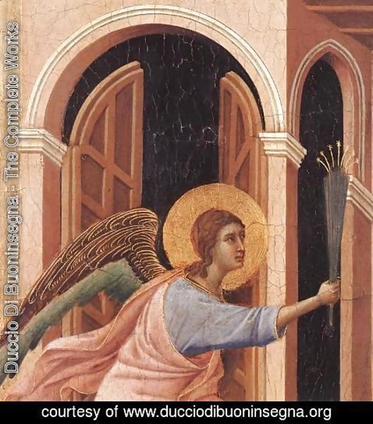 Duccio Di Buoninsegna - Announcement of Death to the Virgin (detail 2) 1308-11