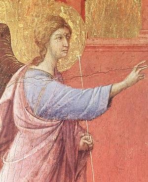 Duccio Di Buoninsegna - Annunciation (detail) 1308-11