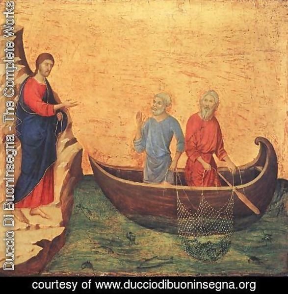 Duccio Di Buoninsegna - Calling of Peter and Andrew 1308-11