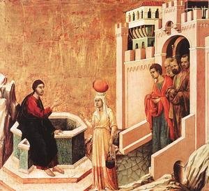 Duccio Di Buoninsegna - Christ and the Samaritan 1308-11