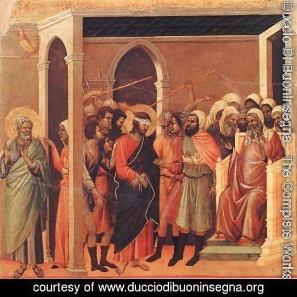 Duccio Di Buoninsegna - Christ Mocked 1308-11