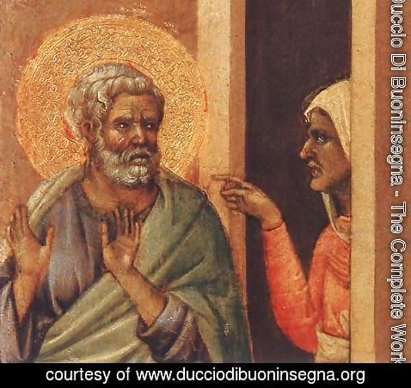Duccio Di Buoninsegna - Christ Mocked (detail 2) 1308-11