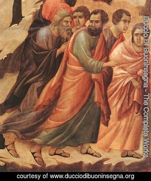 Duccio Di Buoninsegna - Christ Taken Prisoner (detail 1) 1308-11