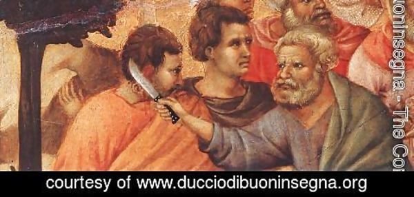 Duccio Di Buoninsegna - Christ Taken Prisoner (detail 2) 1308-11
