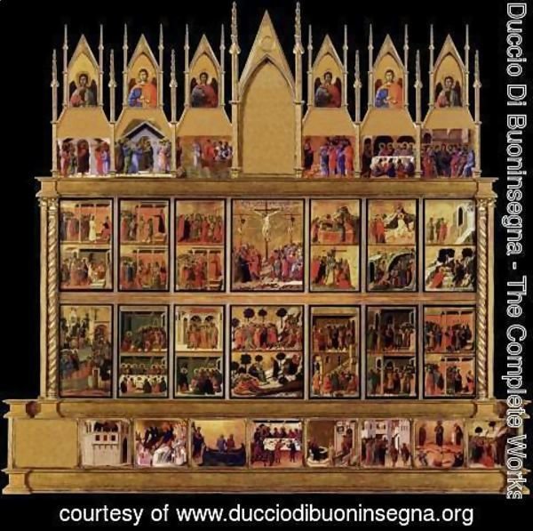 Duccio Di Buoninsegna - Conjectural reconstrruction of the Maesta (back)