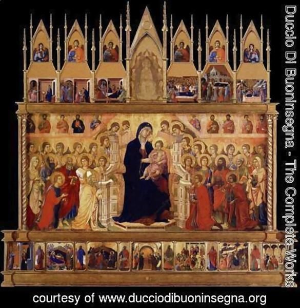 Duccio Di Buoninsegna - Conjectural reconstrruction of the Maesta (front)