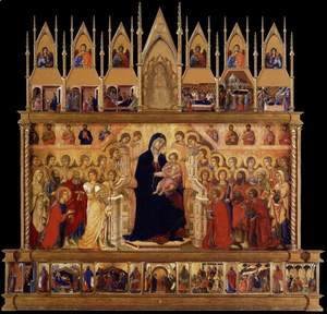 Duccio Di Buoninsegna - Conjectural reconstrruction of the Maesta (front)