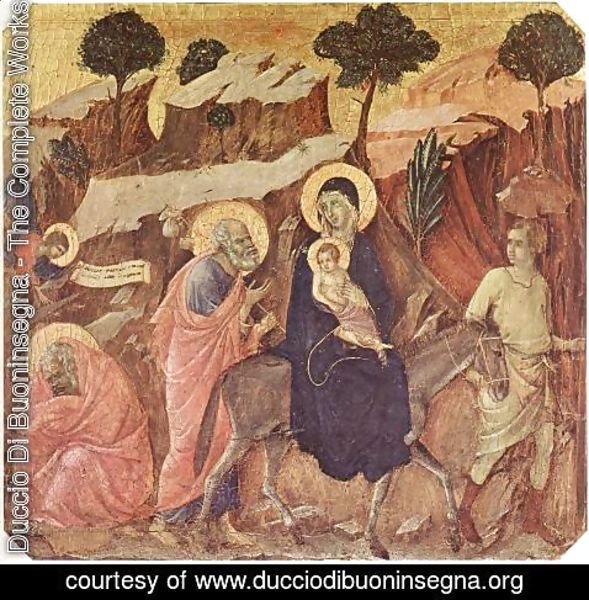 Duccio Di Buoninsegna - Flight into Egypt 1308-11