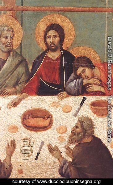Duccio Di Buoninsegna - Last Supper (detail) 1308-11