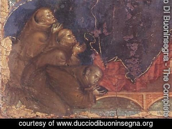 Duccio Di Buoninsegna - Madonna of the Franciscans (detail) c. 1300