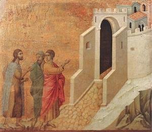Duccio Di Buoninsegna - Road to Emmaus 1308-11