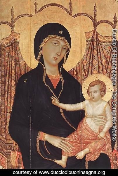 Duccio Di Buoninsegna - Rucellai Madonna (detail 1) 1285